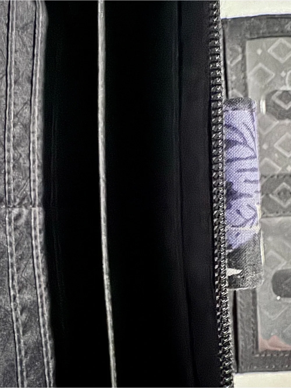 Vera Bradley Purple Floral Quilted Wallet - Picture 4 of 4